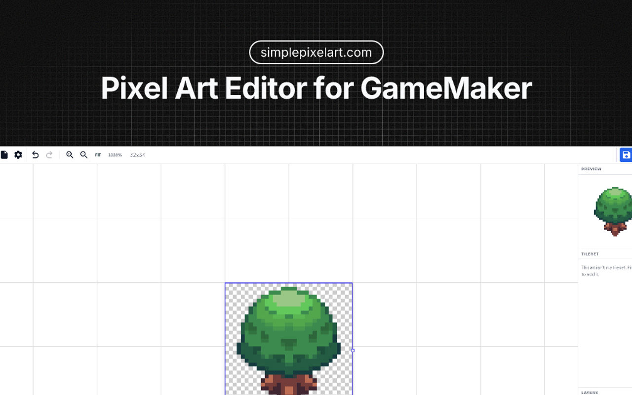 Homepage screenshot of simplepixelart.com