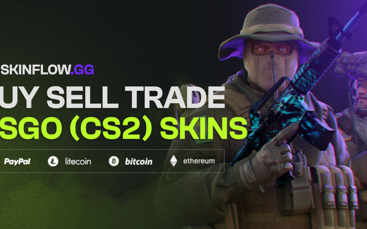 Homepage screenshot of skinflow.gg
