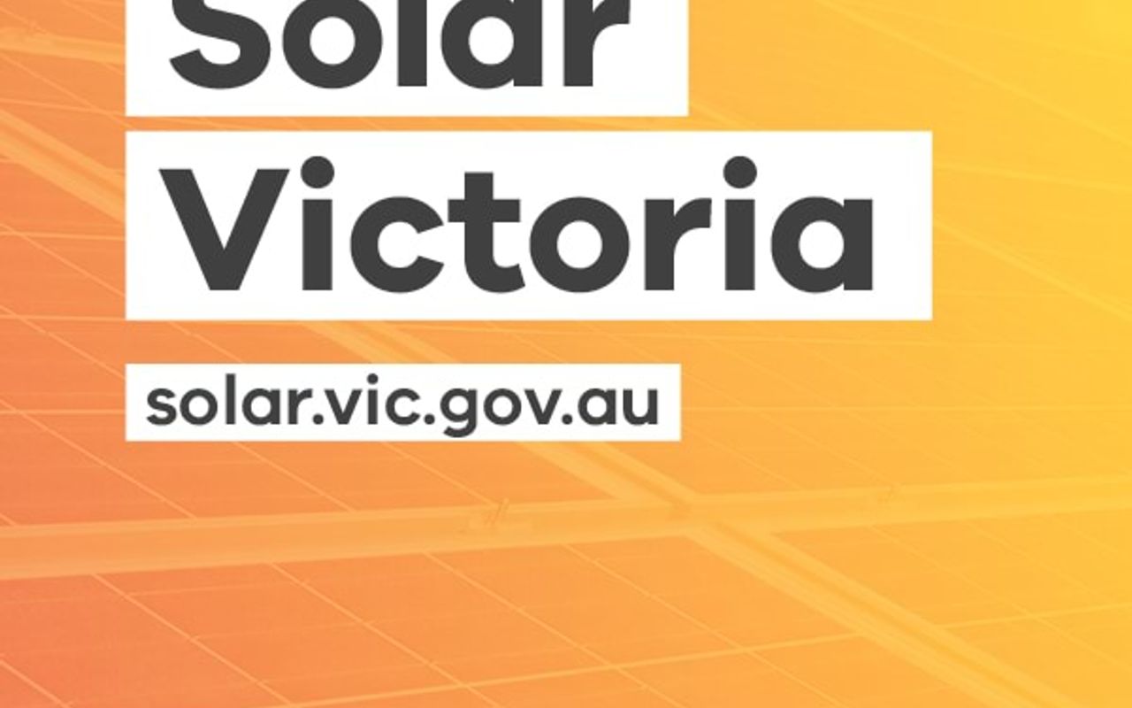 Homepage screenshot of solar.vic.gov.au