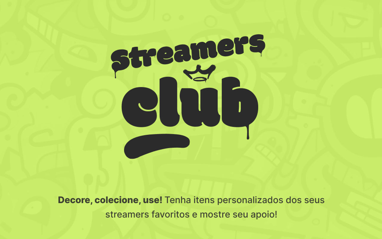 Homepage screenshot of streamersclub.com.br