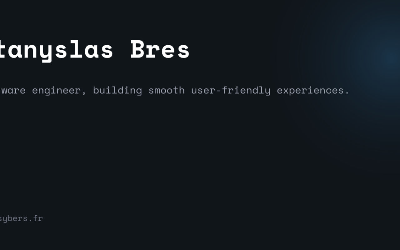 Homepage screenshot of sybers.fr