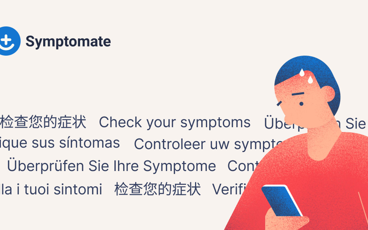 Homepage screenshot of symptomate.com