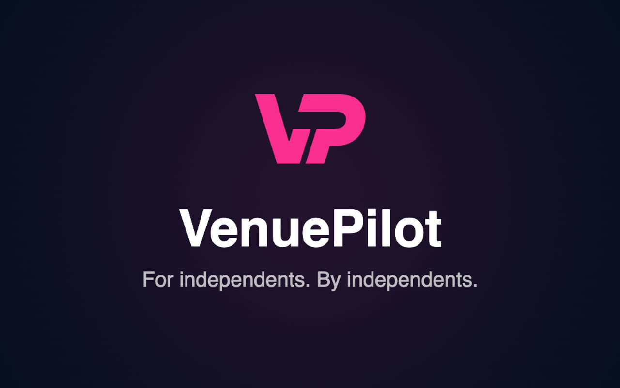 Homepage screenshot of t.venuepilot.com