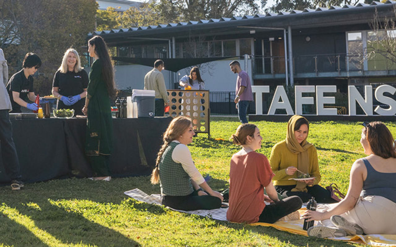 Homepage screenshot of tafensw.edu.au