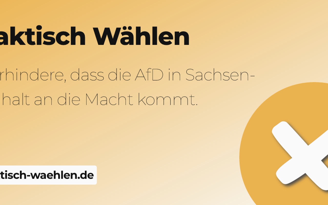 Homepage screenshot of taktisch-waehlen.de