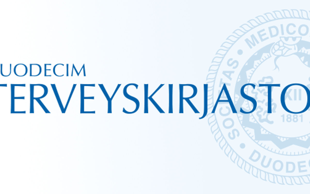 Homepage screenshot of terveyskirjasto.fi