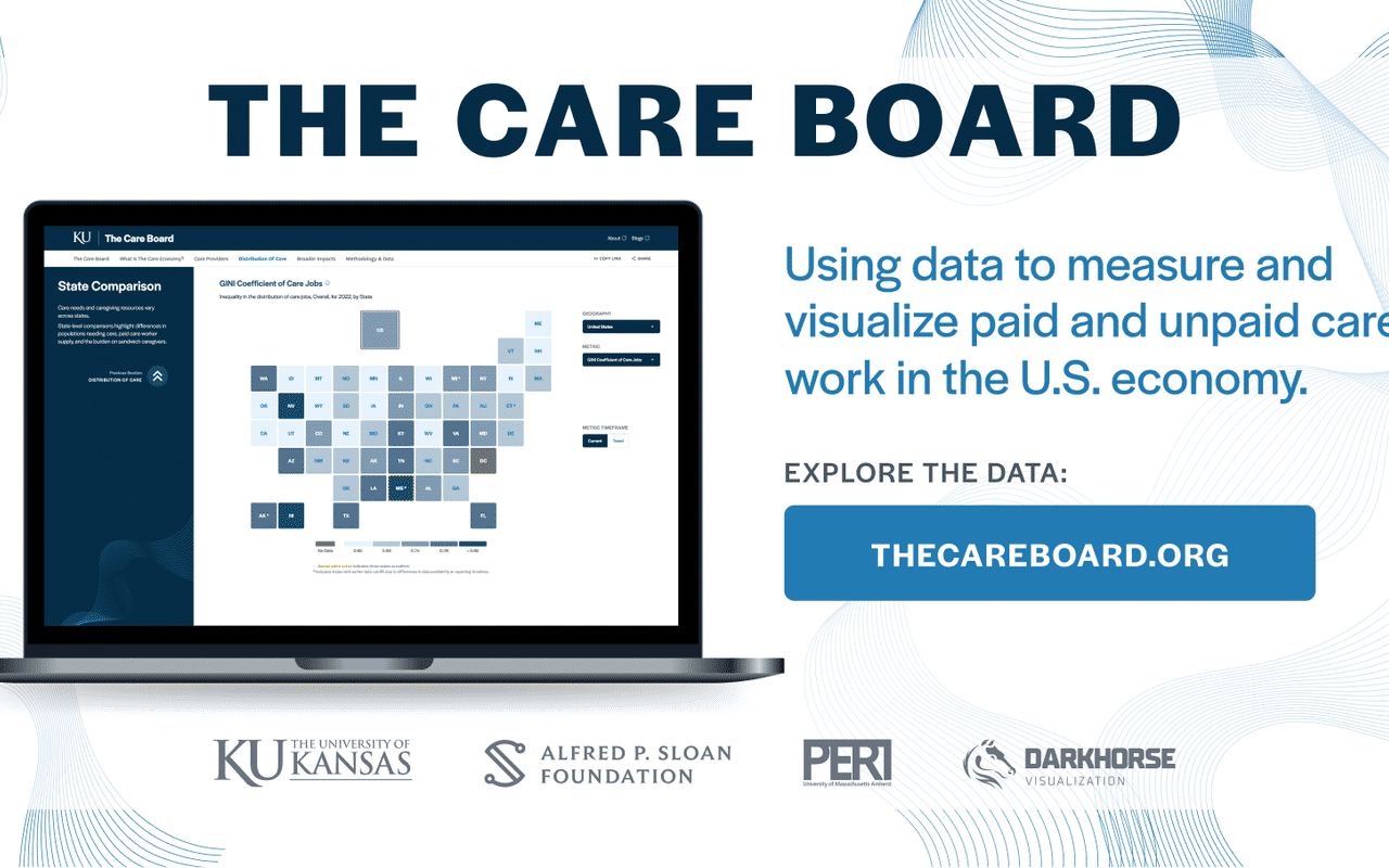 Homepage screenshot of thecareboard.org