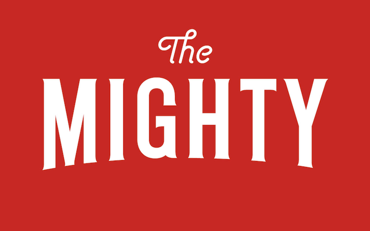 Homepage screenshot of themighty.com