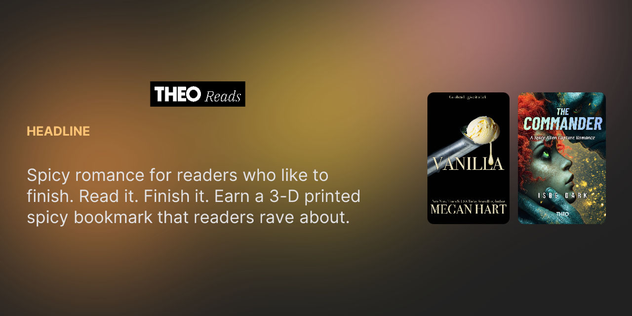 Homepage screenshot of theoreads.com