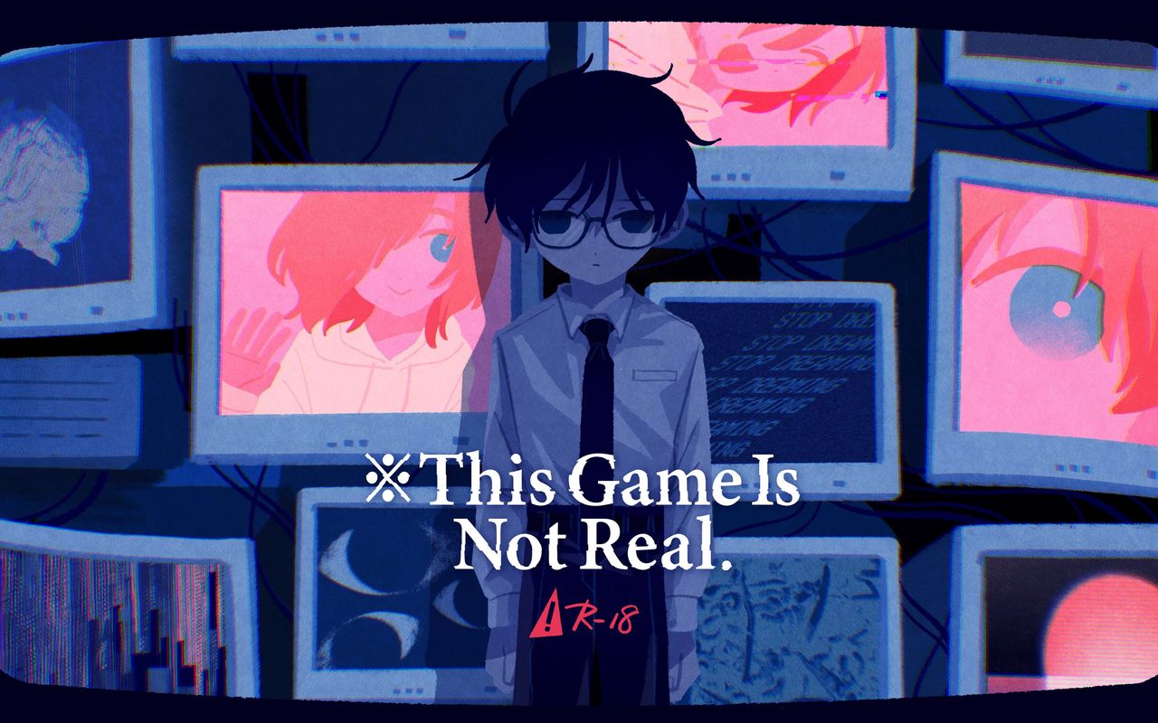 Homepage screenshot of thisgameisnotreal.studio.site