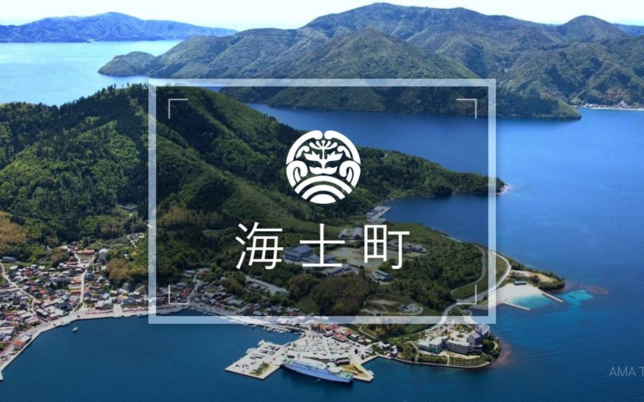 Homepage screenshot of town.ama.shimane.jp