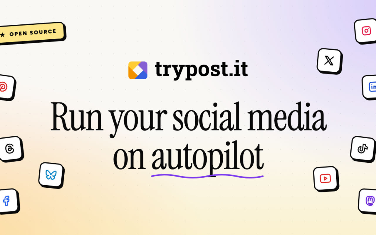 Homepage screenshot of trypost.it
