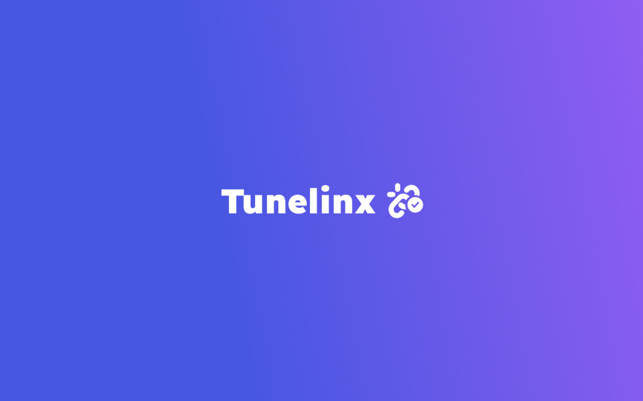 Homepage screenshot of tunelinx.io