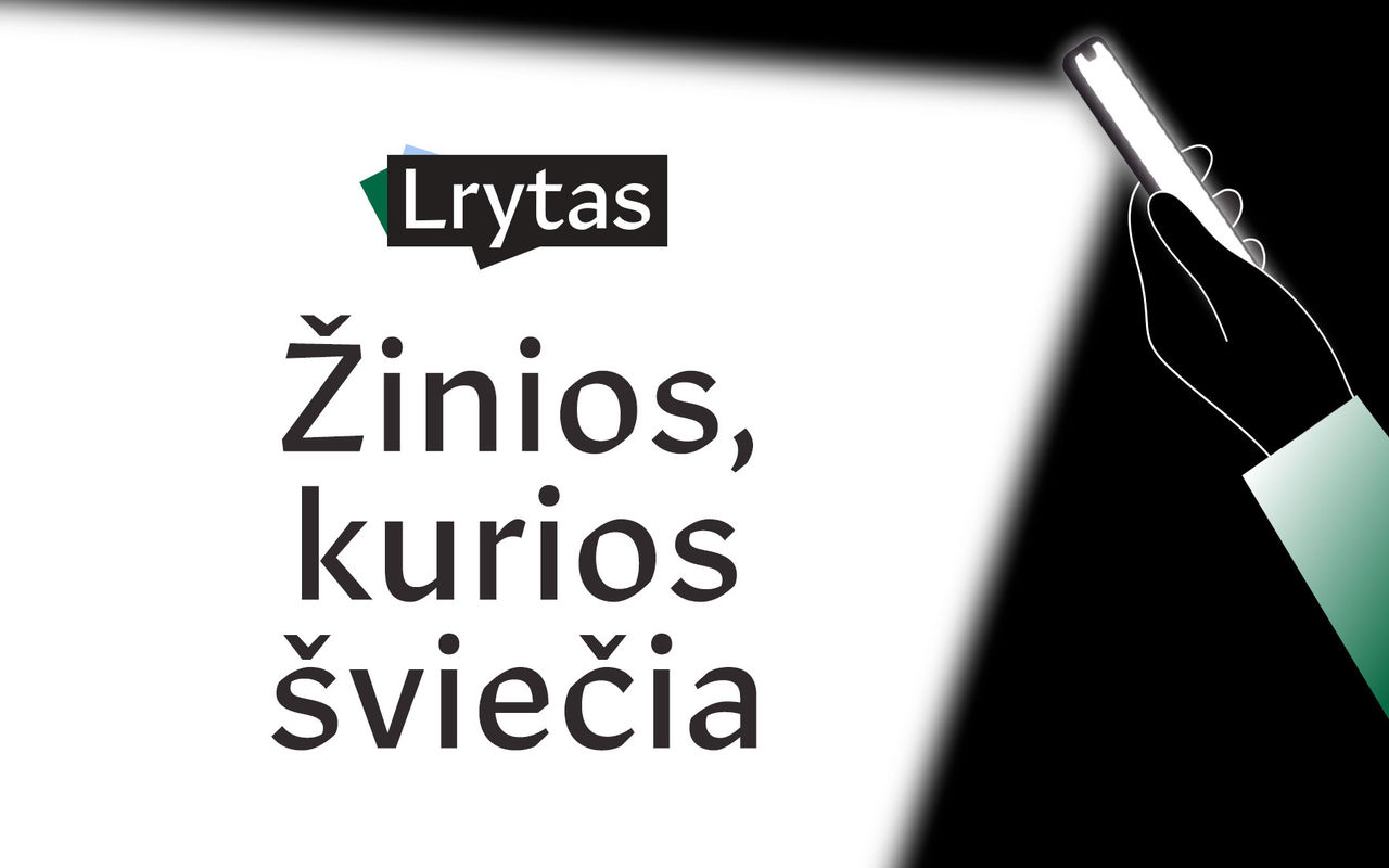 Homepage screenshot of tv.lrytas.lt