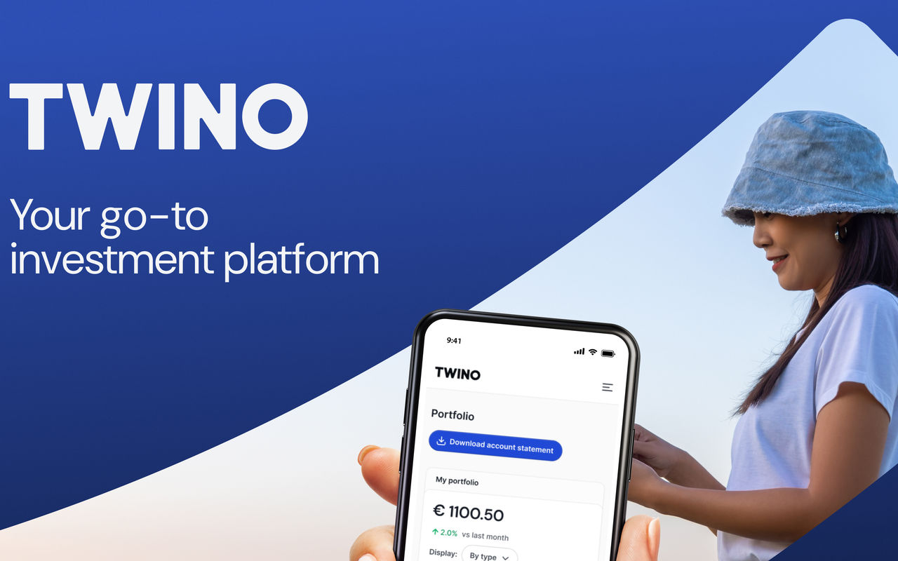 Homepage screenshot of twino.eu