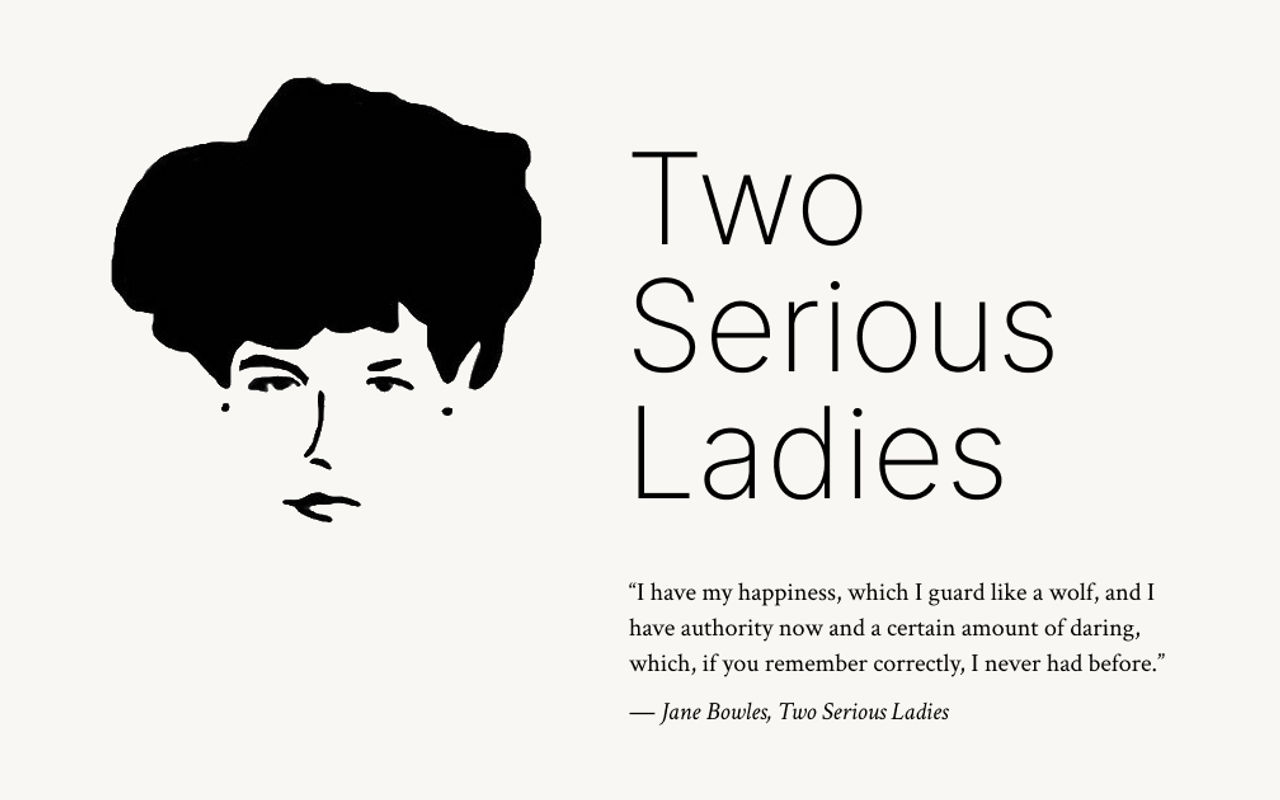 Homepage screenshot of twoseriousladies.org