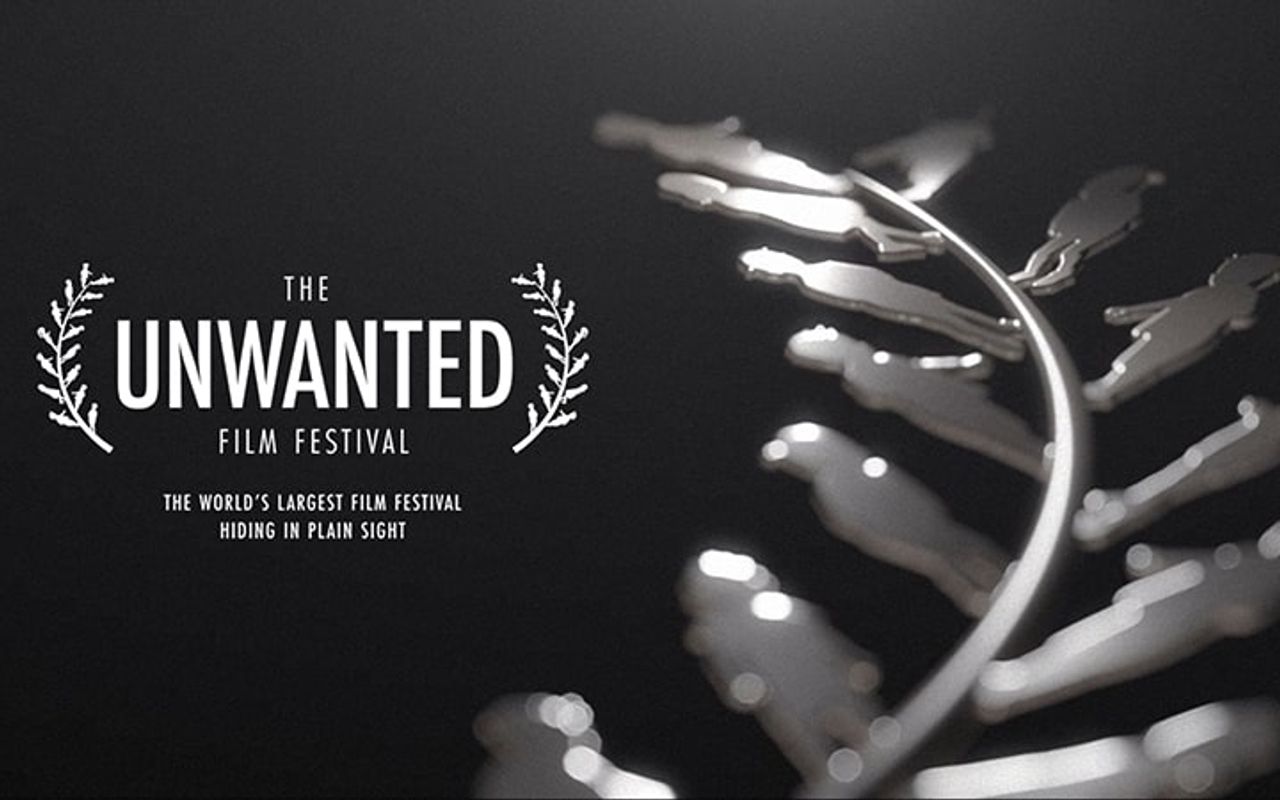 Homepage screenshot of unwantedfilmfest.com