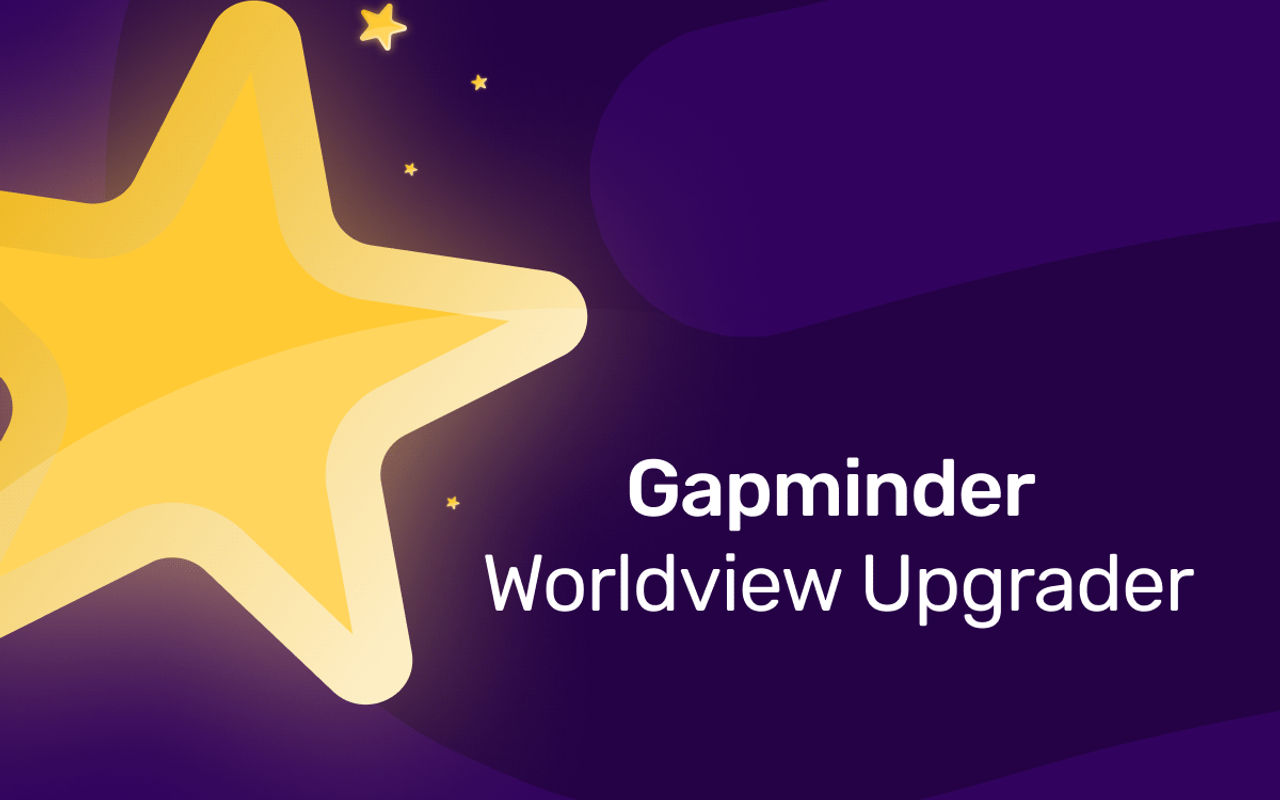 Homepage screenshot of upgrader.gapminder.org