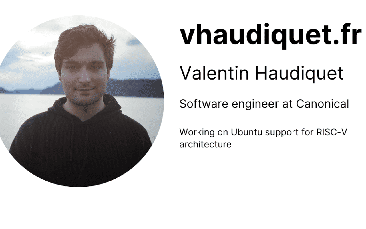 Homepage screenshot of vhaudiquet.fr