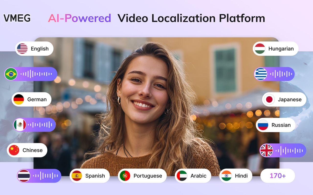Homepage screenshot of vmeg.ai