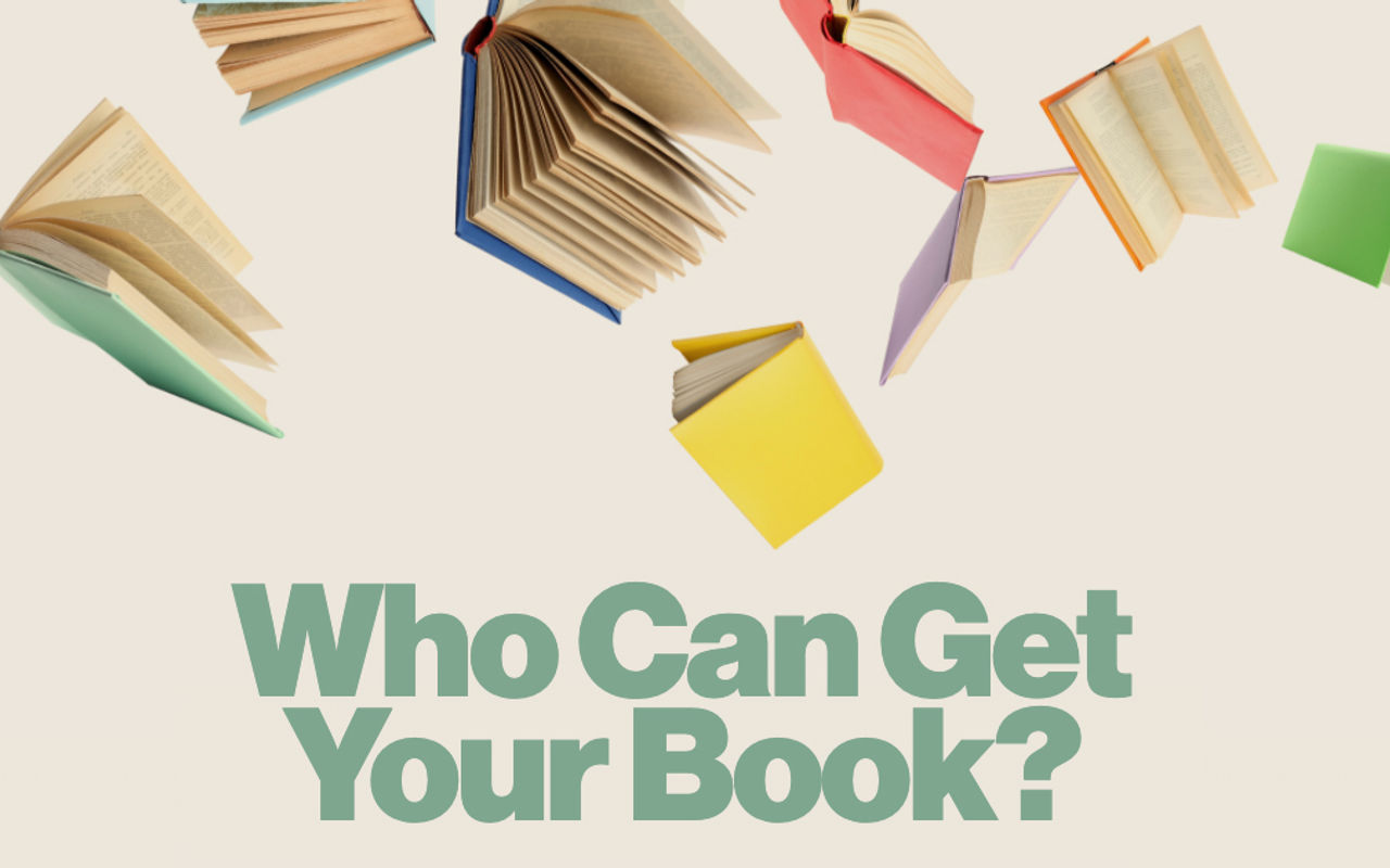 Homepage screenshot of whocangetyourbook.com