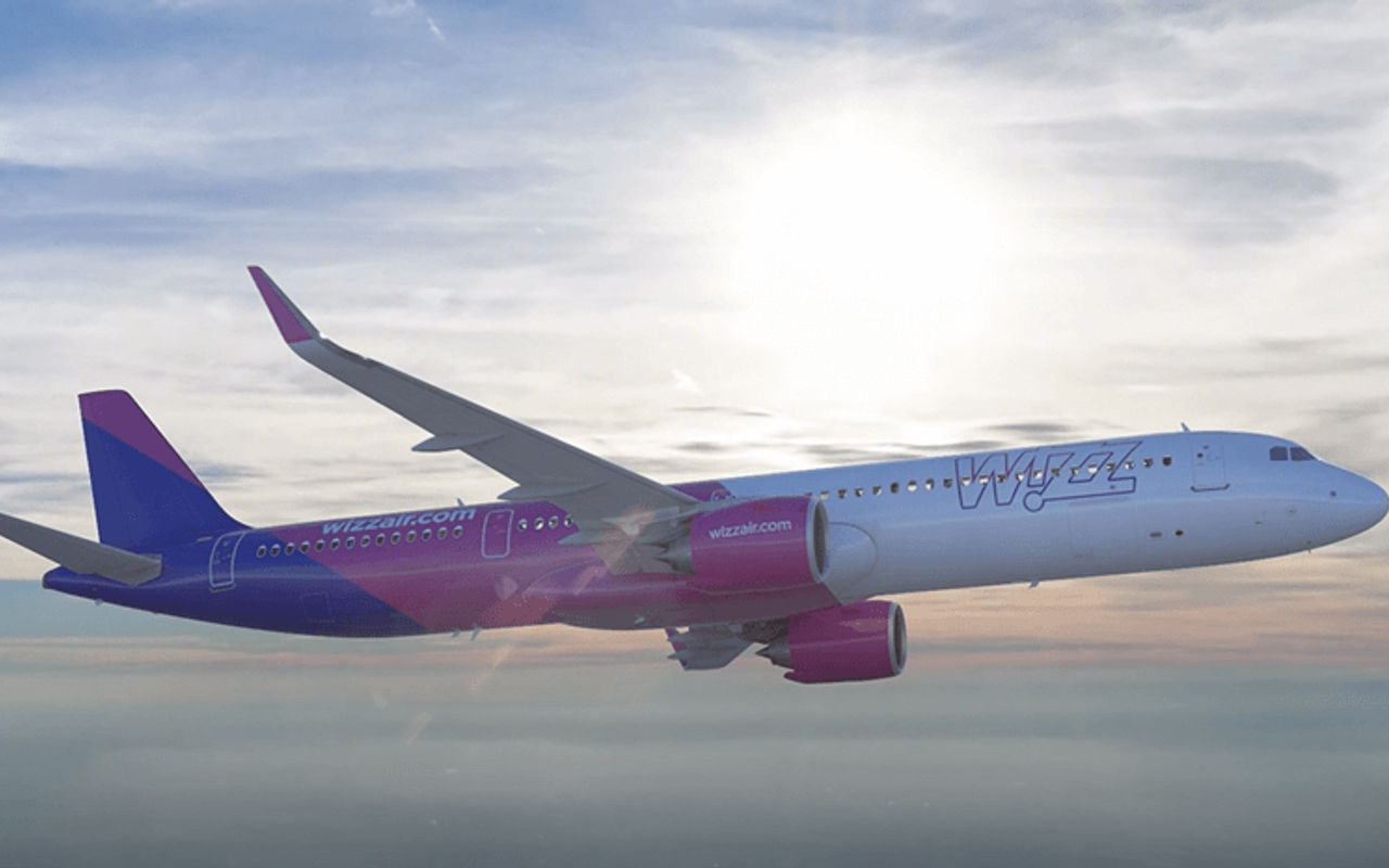 Homepage screenshot of wizzair.com