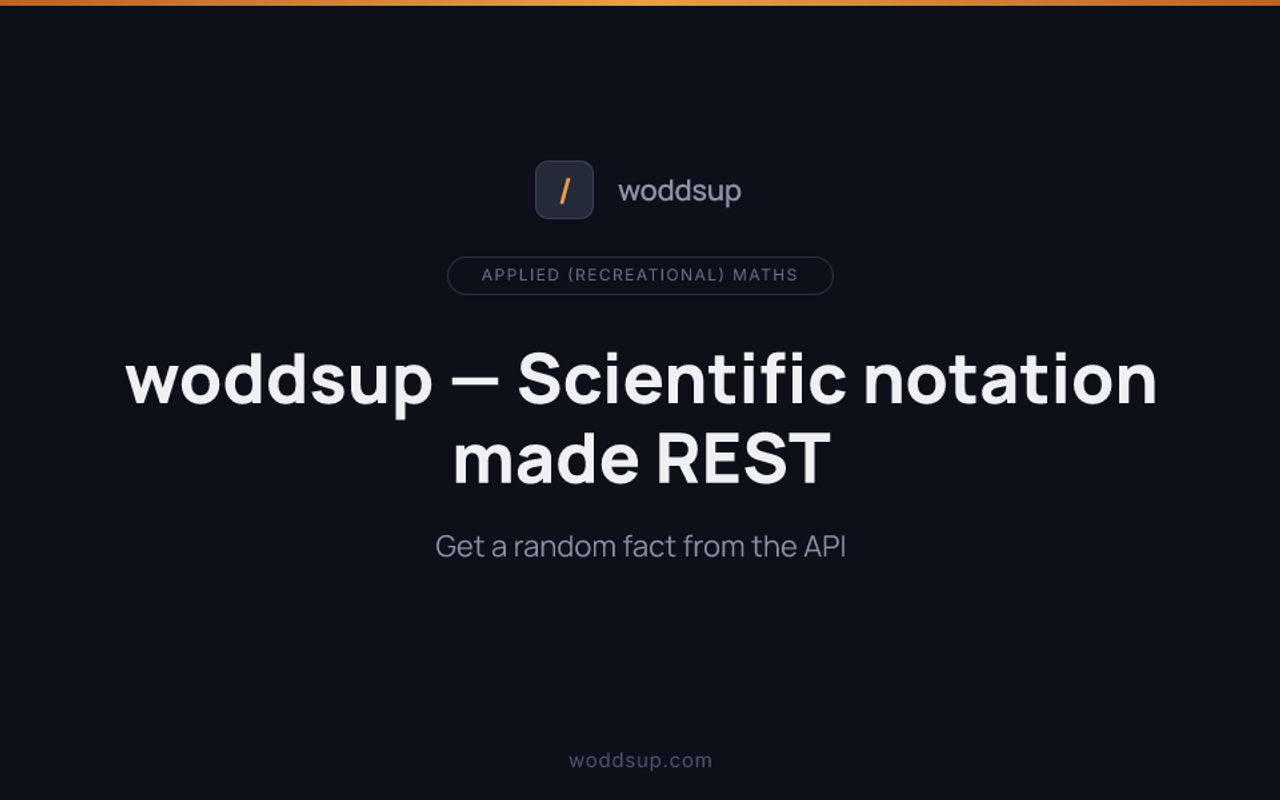 Homepage screenshot of woddsup.com