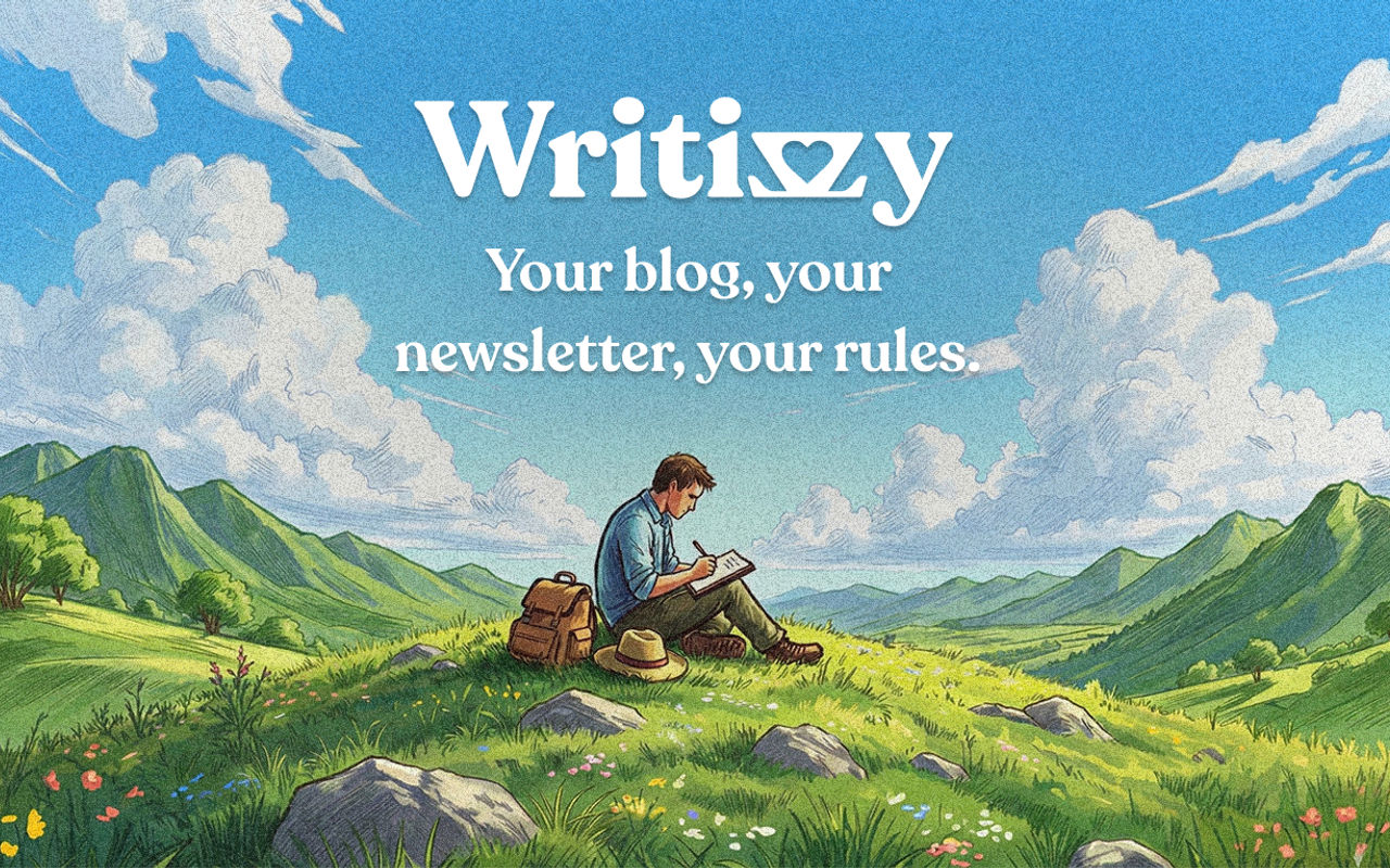 Homepage screenshot of writizzy.com