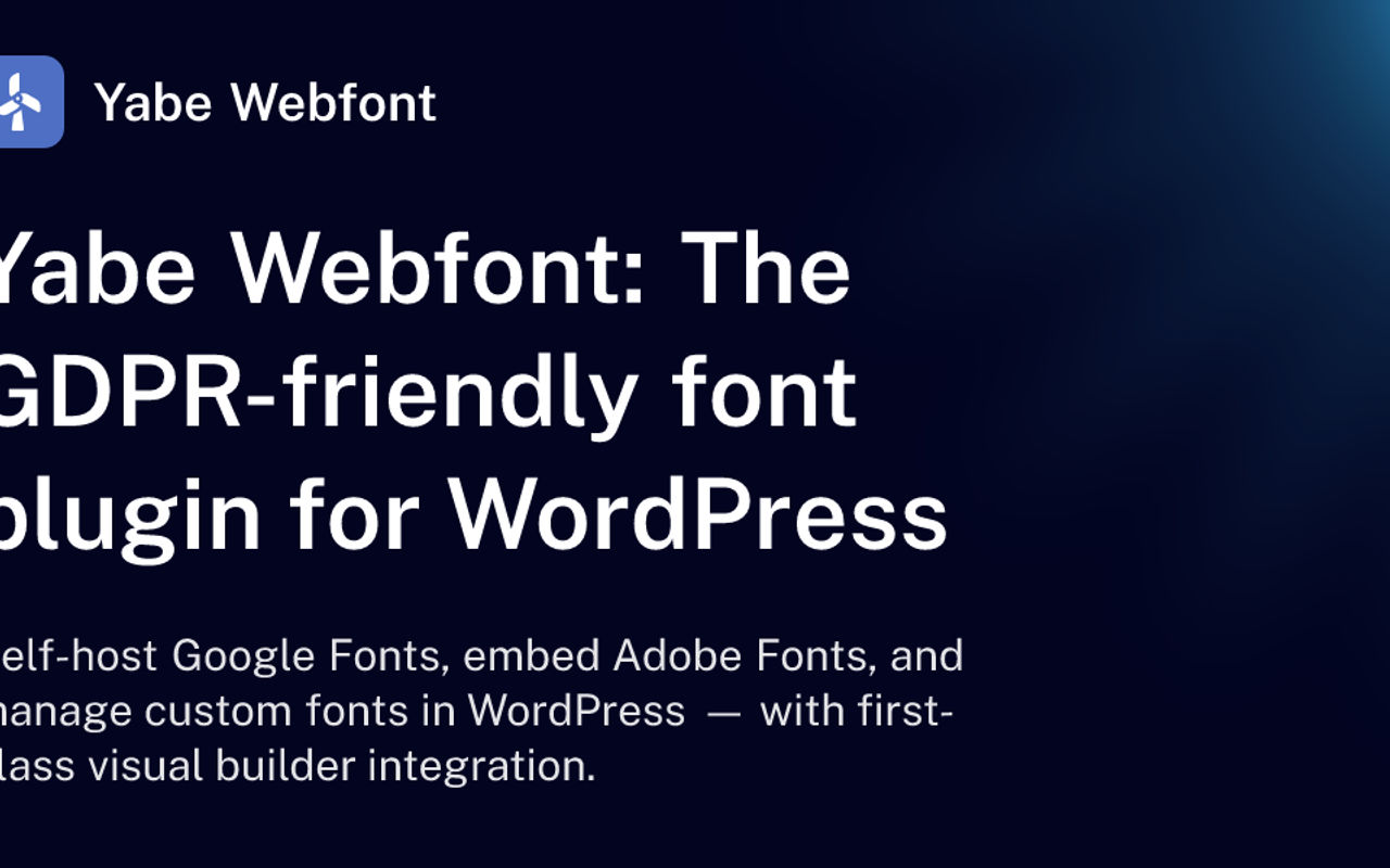 Homepage screenshot of yabe-webfont.jooo.si