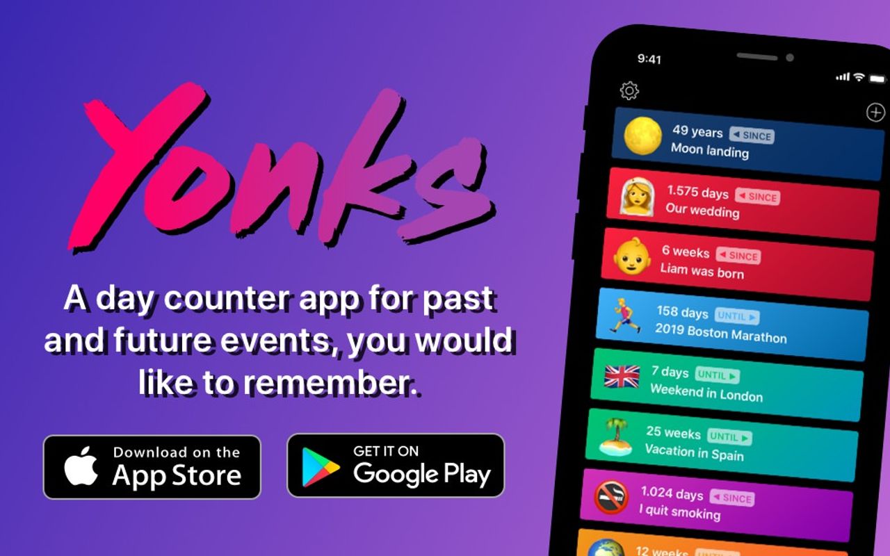 Homepage screenshot of yonks.app