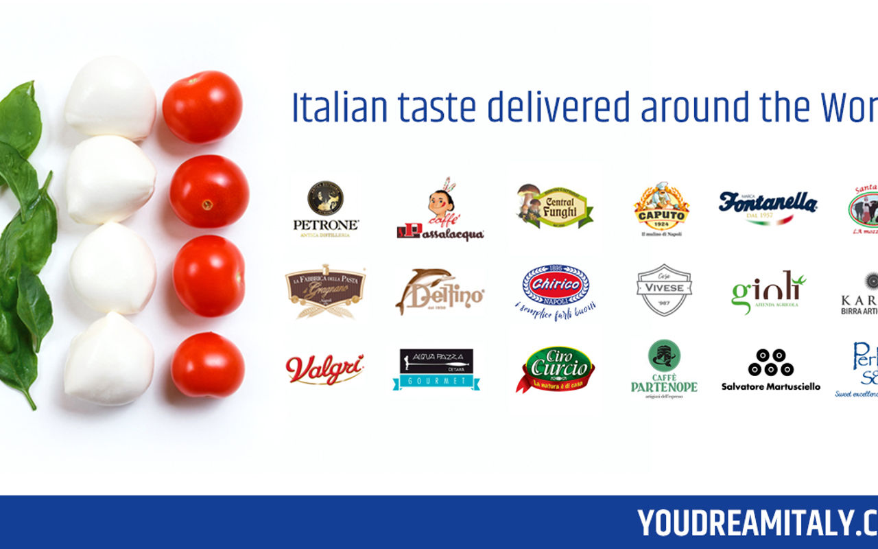 Homepage screenshot of youdreamitaly.com