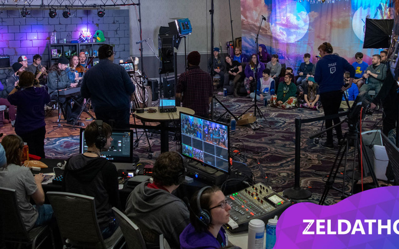 Homepage screenshot of zeldathon.com