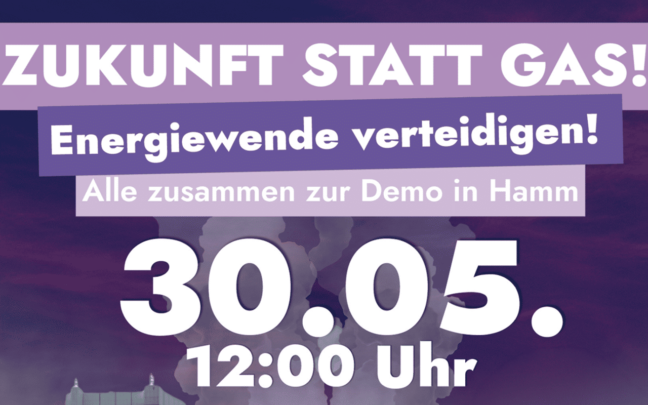 Homepage screenshot of zukunftstattgas.de