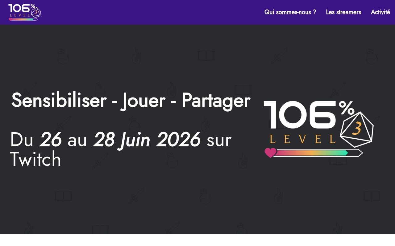 Homepage screenshot of 106pourcent.fr