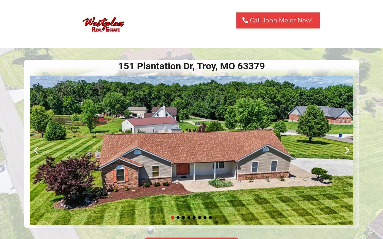 Homepage screenshot of 151plantationdr.johnmeiersells.com