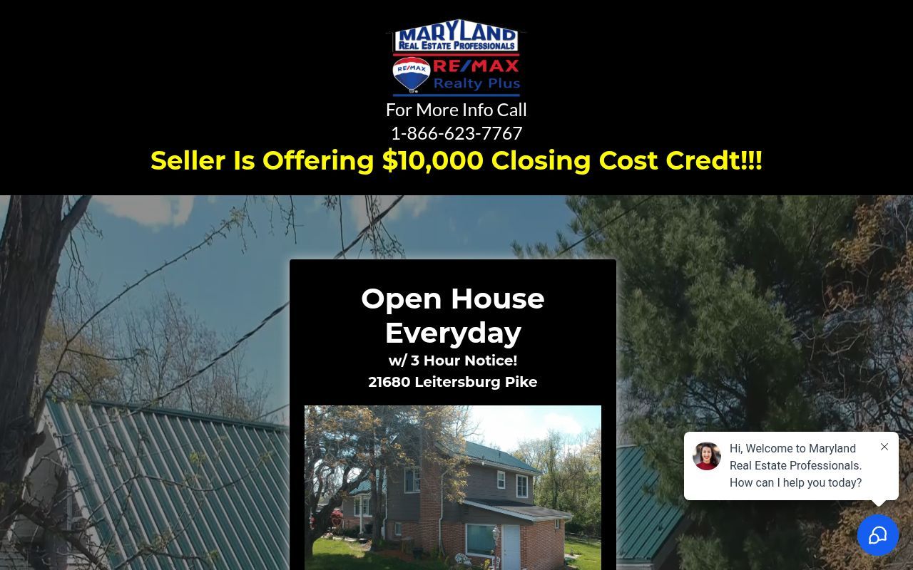 Homepage screenshot of 21680leitersburgpike.com