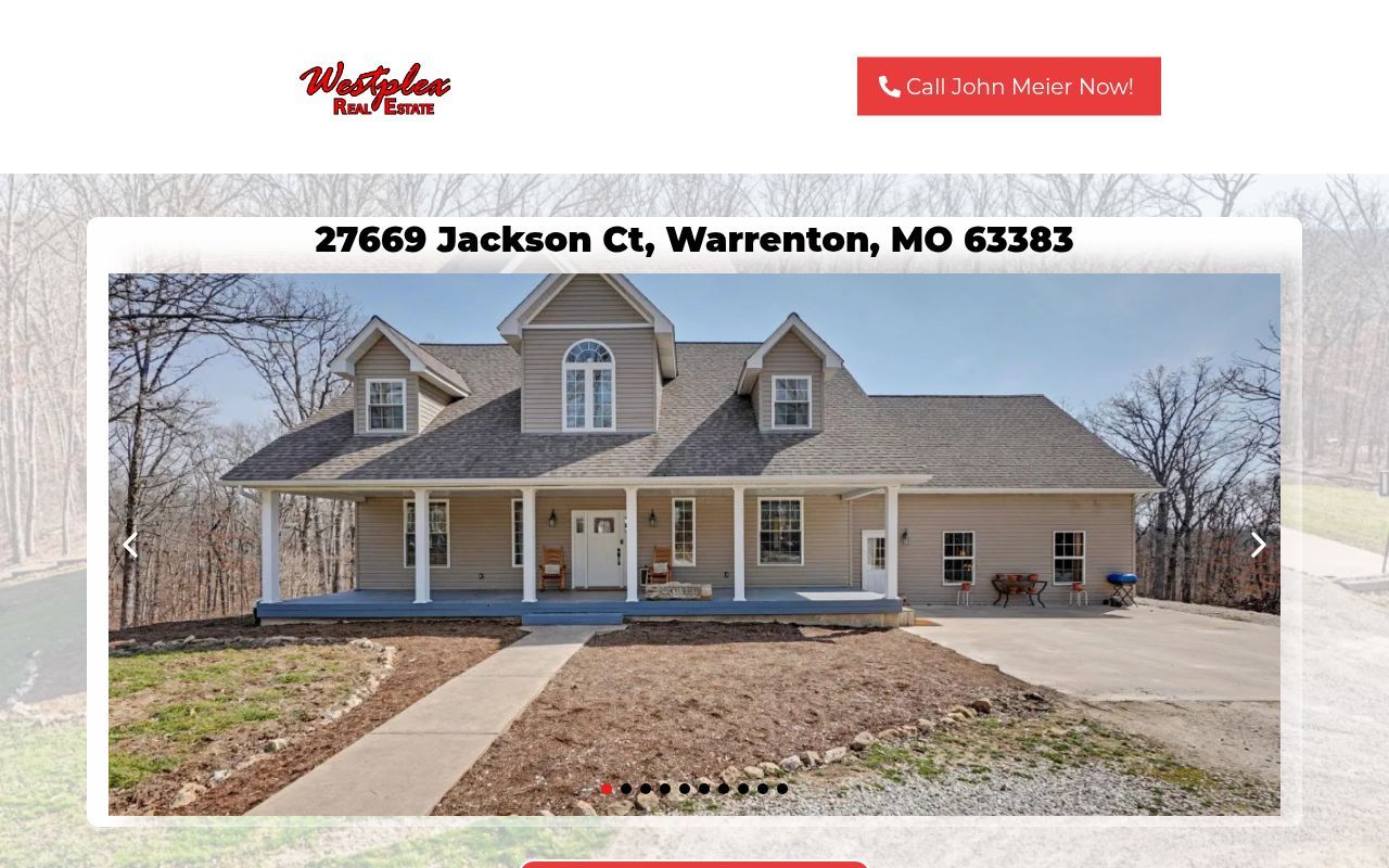 Homepage screenshot of 27669jacksonct.johnmeiersells.com