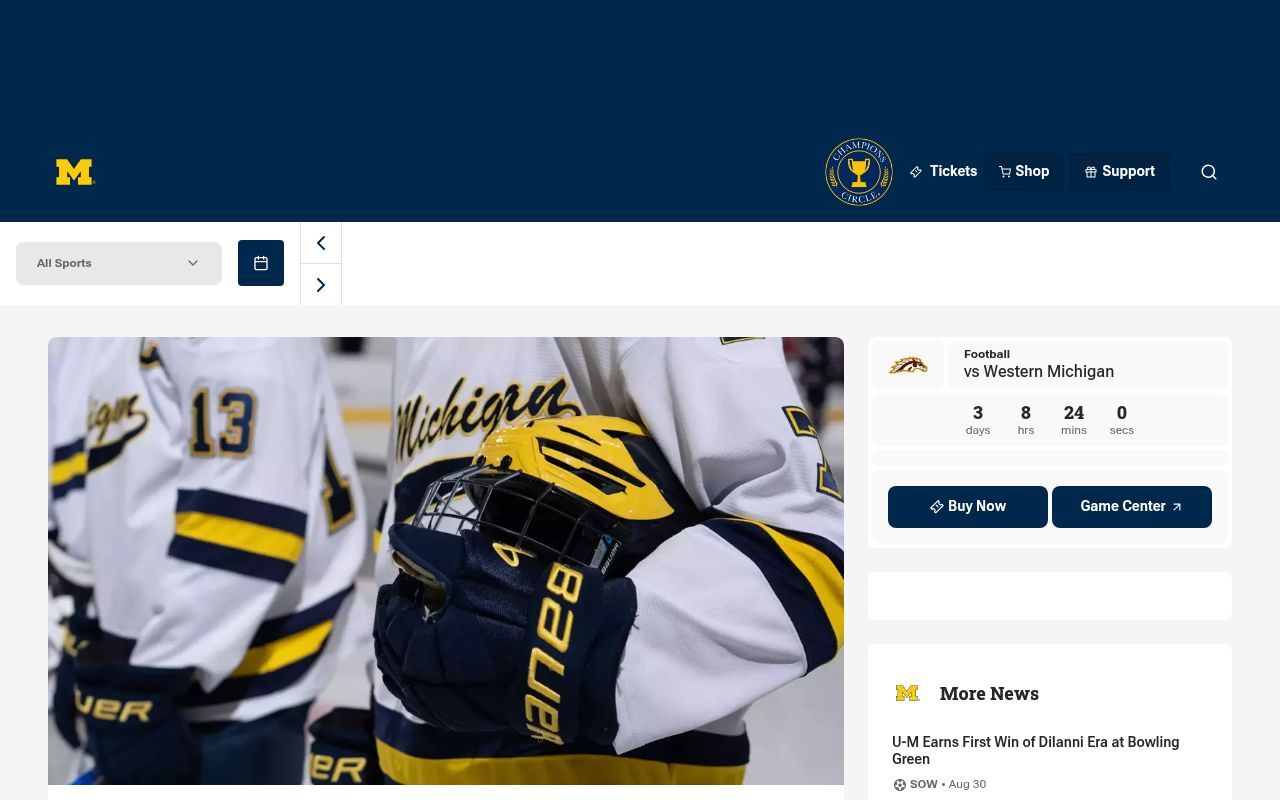 Homepage screenshot of admin.mgoblue.com