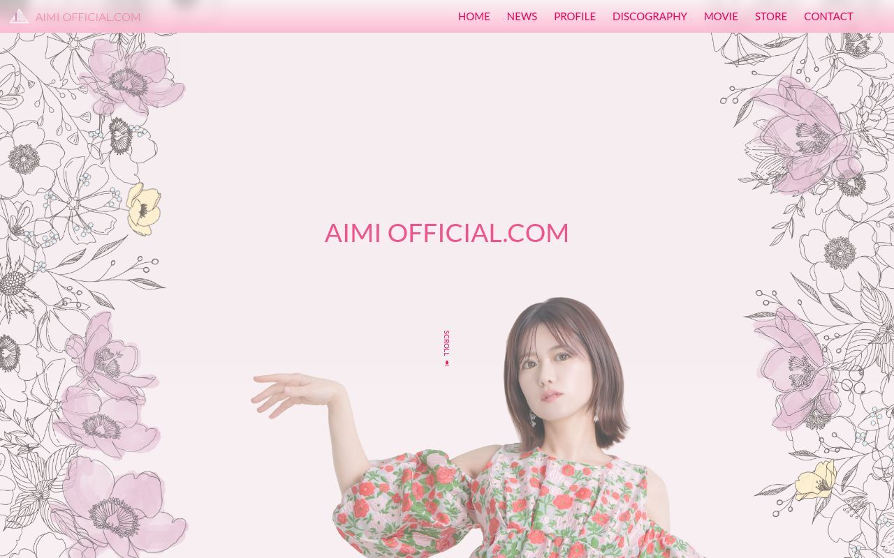 Homepage screenshot of aimi-official.com