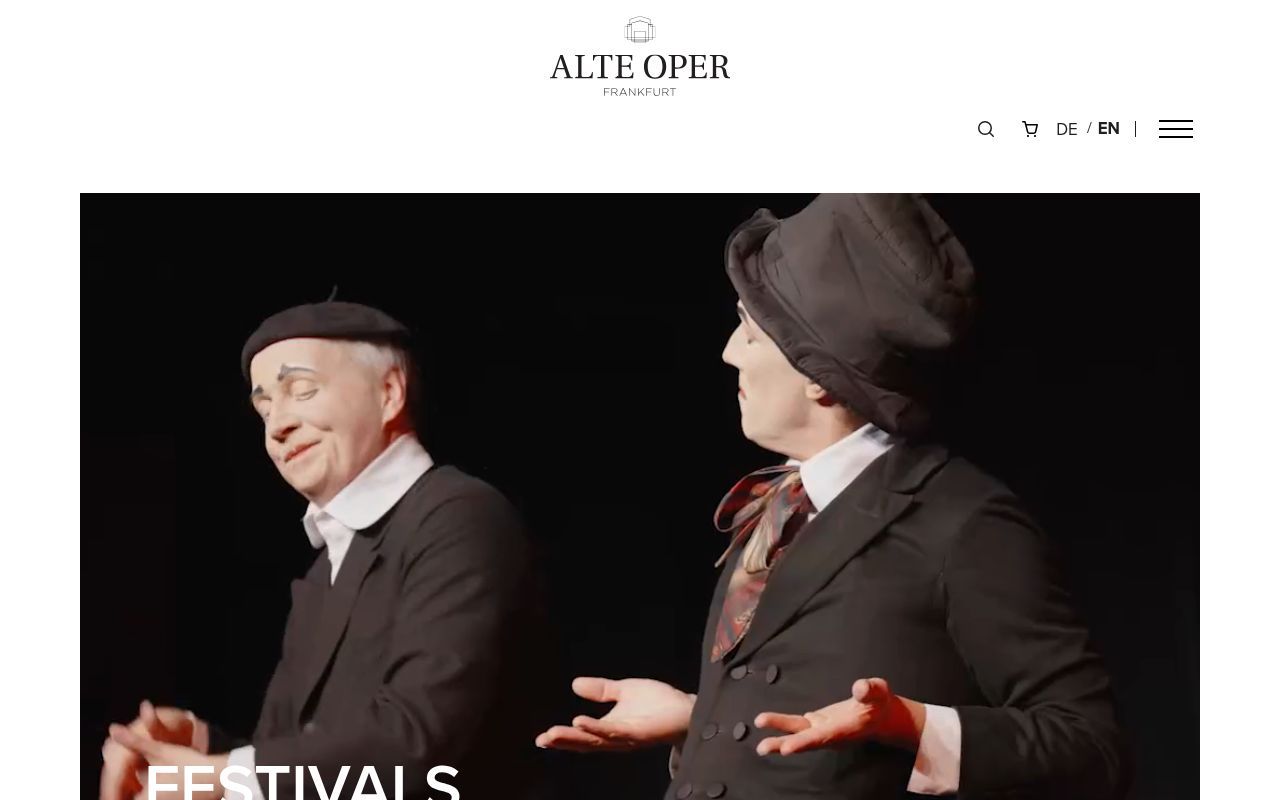 Homepage screenshot of alteoper.de