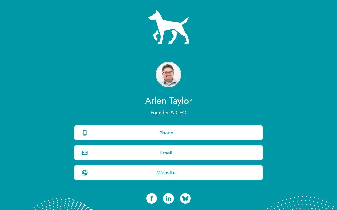 Homepage screenshot of arlen.caynyne.tech