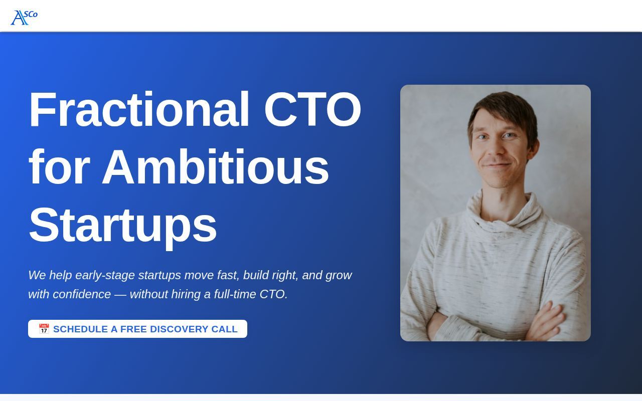 Homepage screenshot of asco.me