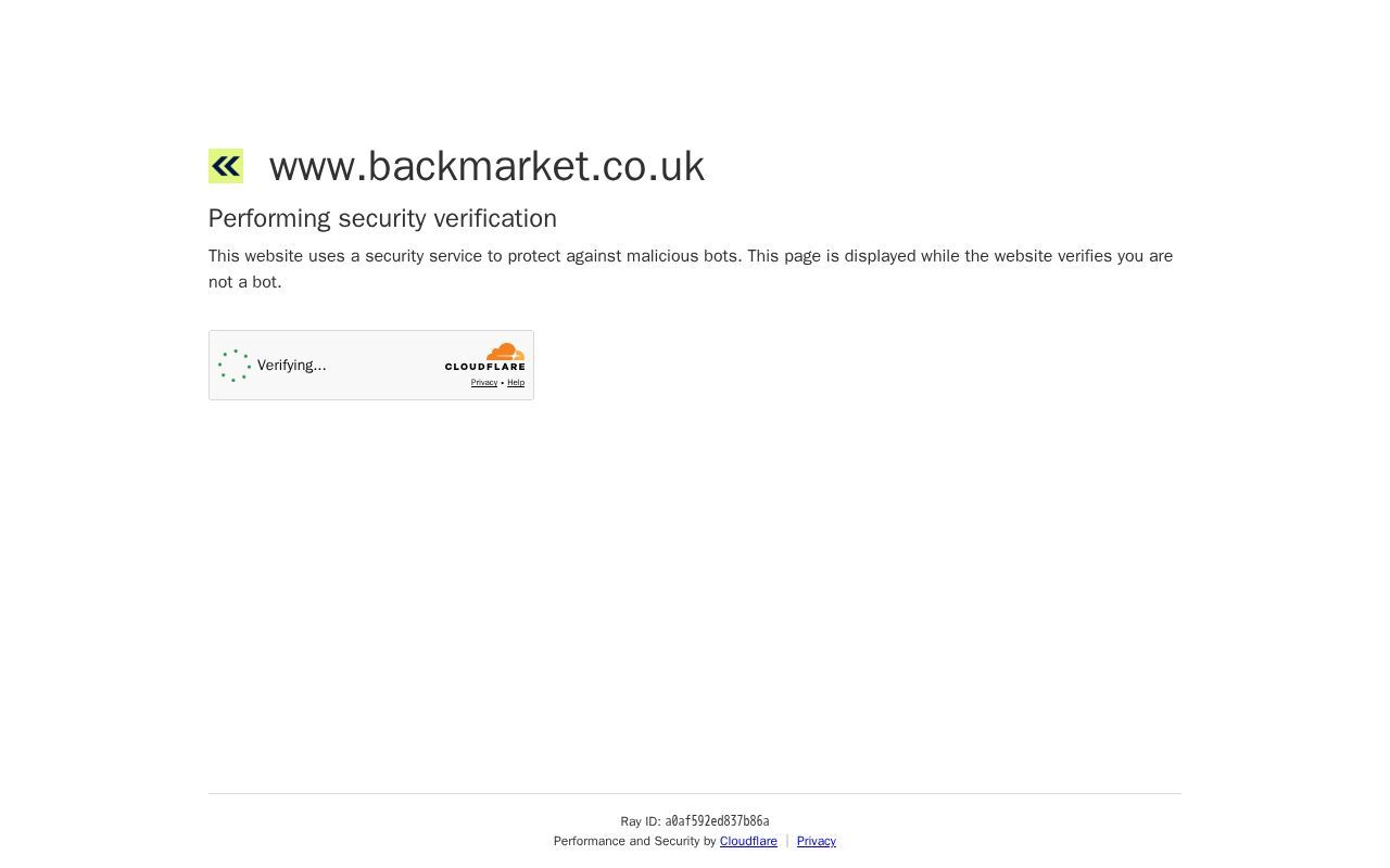 Homepage screenshot of backmarket.co.uk