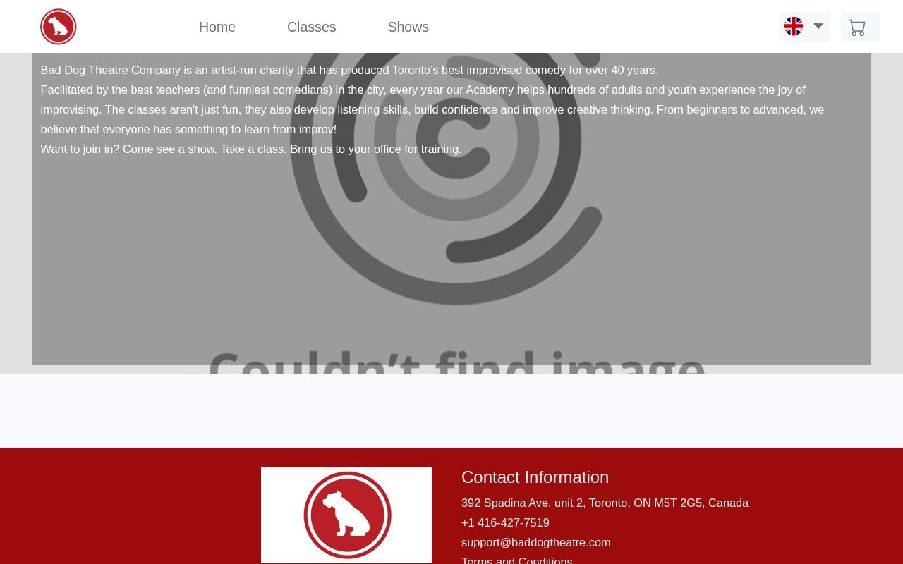 Homepage screenshot of baddog.culmas.io