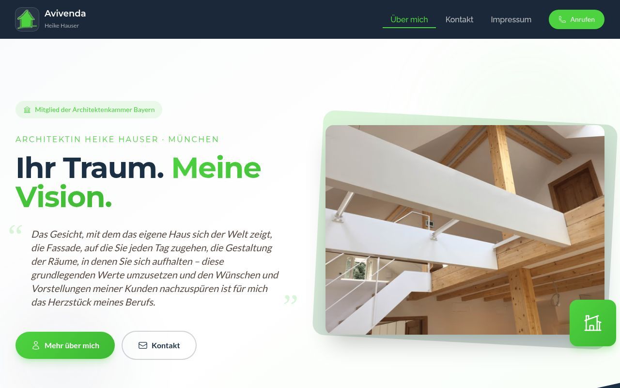 Homepage screenshot of bauberatung-hauser.de