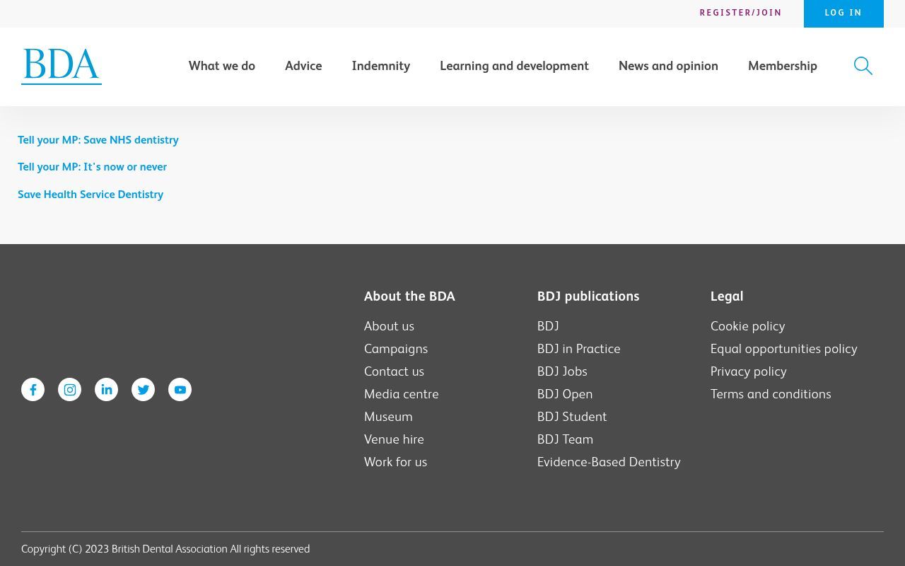 Homepage screenshot of bda.eaction.net