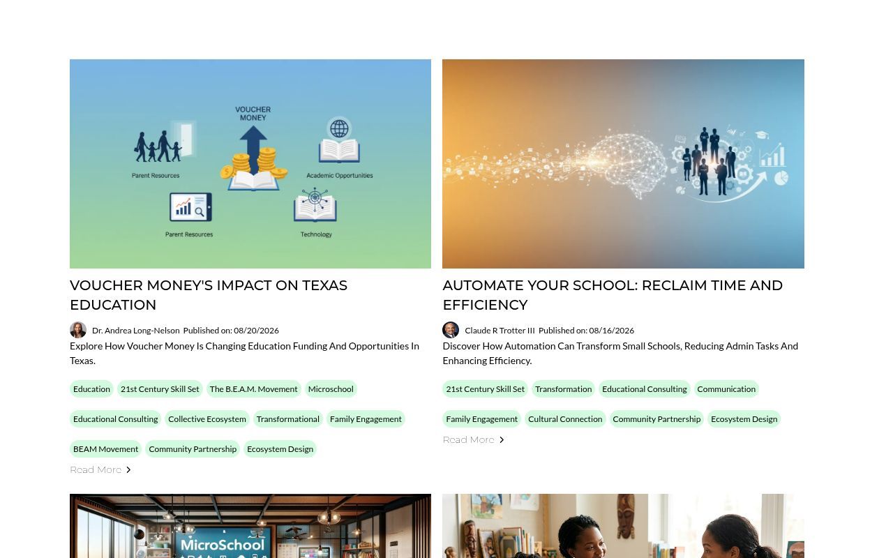 Homepage screenshot of blog.drandrealong-nelson.com