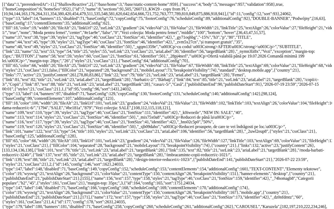 Homepage screenshot of bonprix.ro