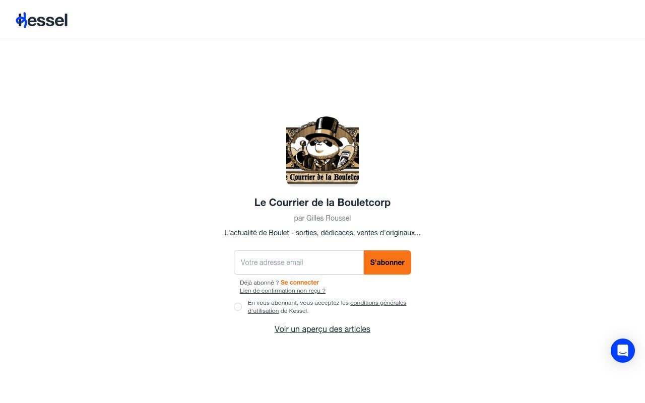 Homepage screenshot of bouletcorp.kessel.media
