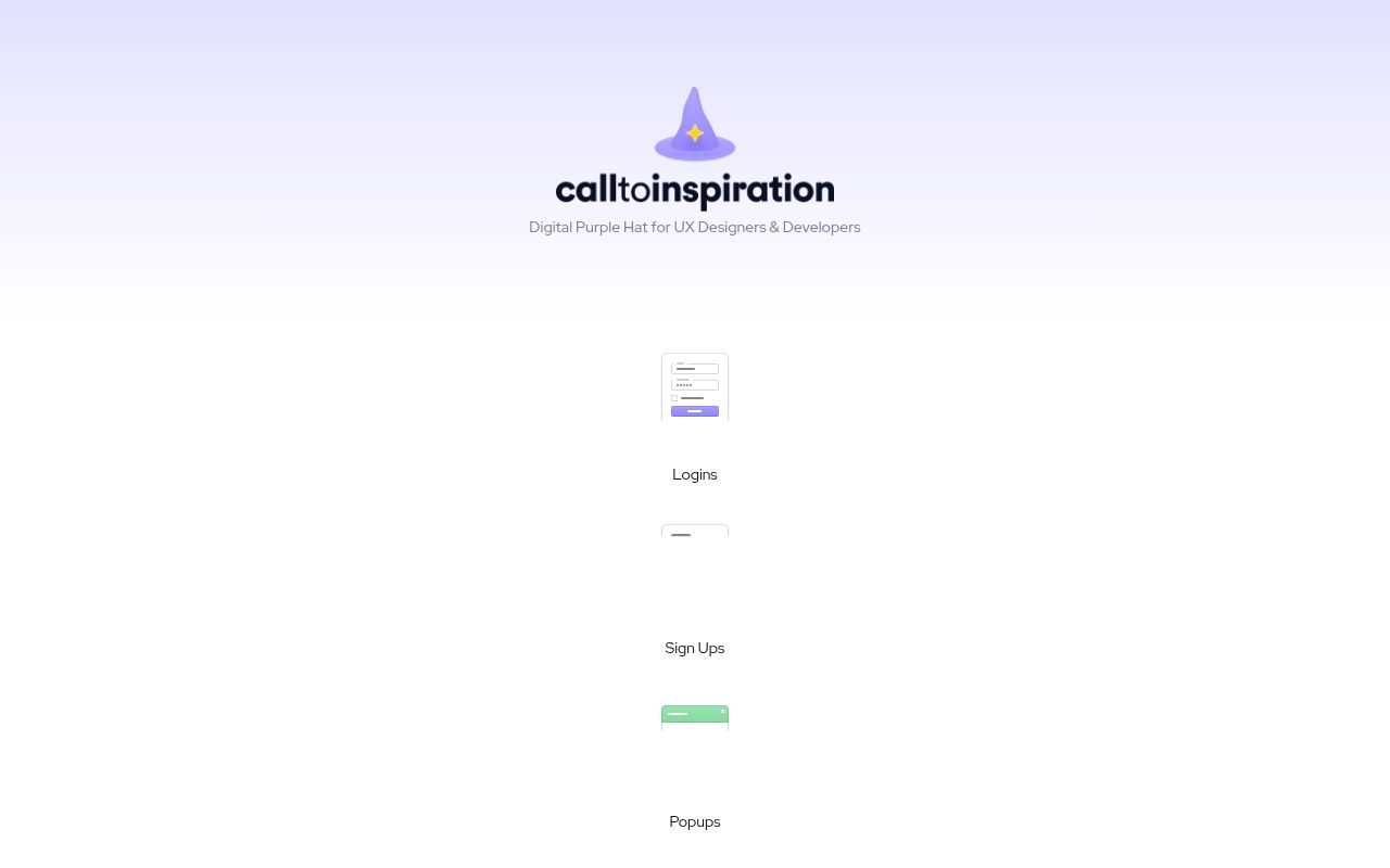 Homepage screenshot of calltoinspiration.com